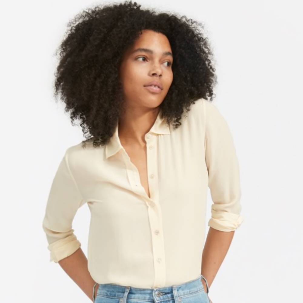 Everlane Clean Silk Relaxed Shirt